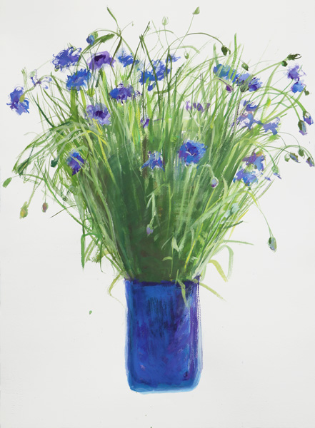 Cornflowers by Maria Kazanskaya